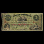 Canada, Bank of Montreal, 1 dollar : January 2, 1859