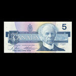 Canada, Bank of Canada, 5 dollars <br /> 1986