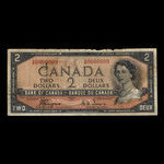 Canada, Bank of Canada, 2 dollars <br /> 1954