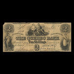 Canada, Quebec Bank, 2 dollars : November 1, 1857