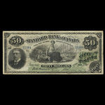 Canada, Standard Bank of Canada, 50 dollars : December 1, 1890