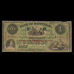 Canada, Bank of Montreal, 1 dollar : January 3, 1859