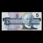 Canada, Bank of Canada, 5 dollars <br /> 1986