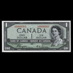 Canada, Bank of Canada, 1 dollar <br /> 1954