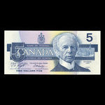 Canada, Bank of Canada, 5 dollars <br /> 1986