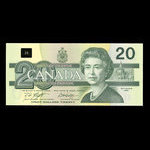 Canada, Bank of Canada, 20 dollars : 1991