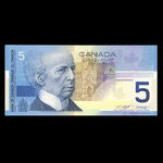 Canada, Bank of Canada, 5 dollars : 2002