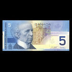 Canada, Bank of Canada, 5 dollars : 2002