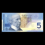 Canada, Bank of Canada, 5 dollars <br /> 2002