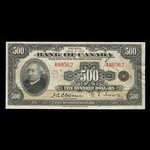 Canada, Bank of Canada, 500 dollars <br /> 1935