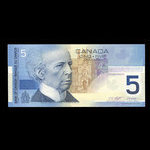 Canada, Bank of Canada, 5 dollars : 2002