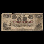 Canada, Bank of British North America, 20 piastres : January 1, 1842