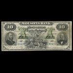 Canada, Molsons Bank, 10 dollars : January 2, 1897