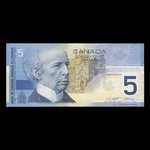 Canada, Bank of Canada, 5 dollars : 2002