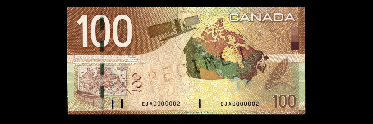 canadian 100 dollar bill